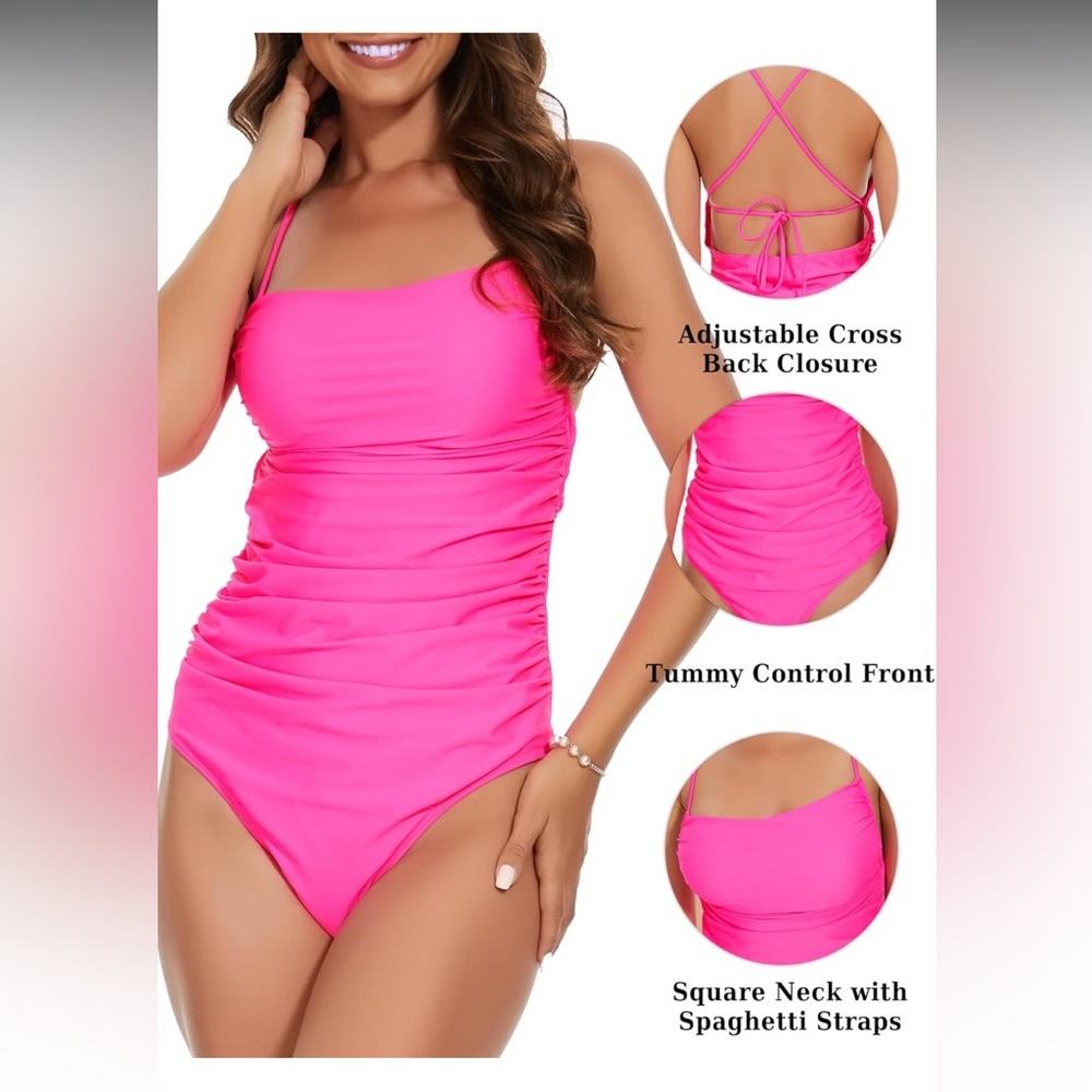 Hot Pink One-Piece Swimsuit